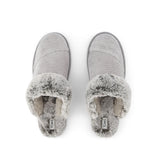 Valerie Slipper Drizzle Grey Rib Knit