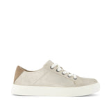 Kameron Lace Up Metallic Champagne Suede Sneakers