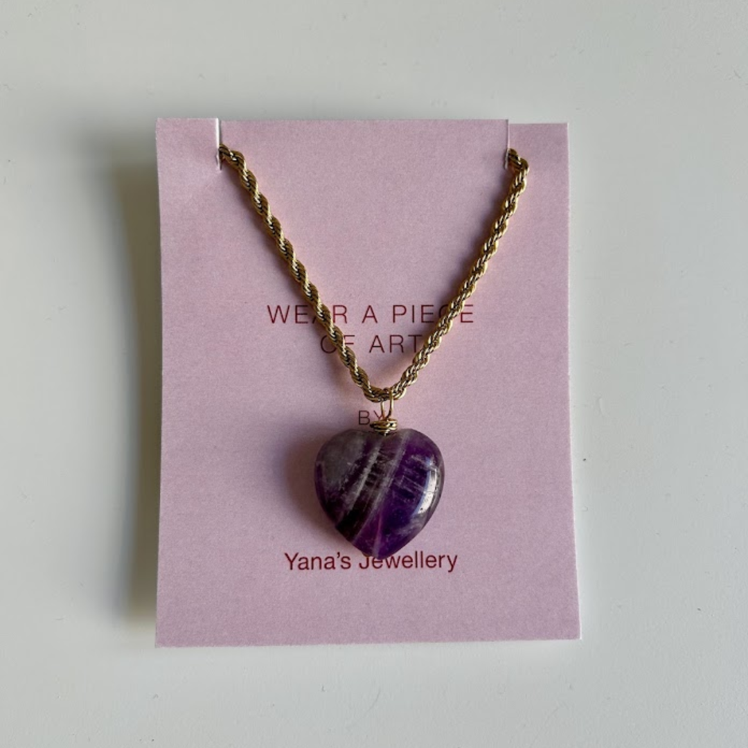 Purple Heart Necklace