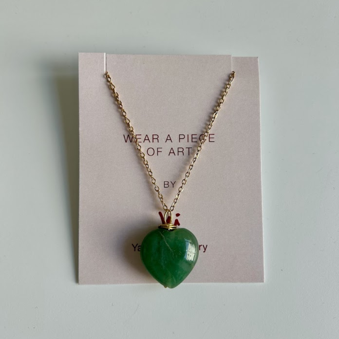 Green Heart Necklace