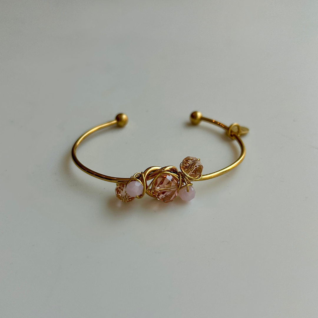 Pink Crystal Bangle