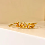 Amber Cluster Bangle