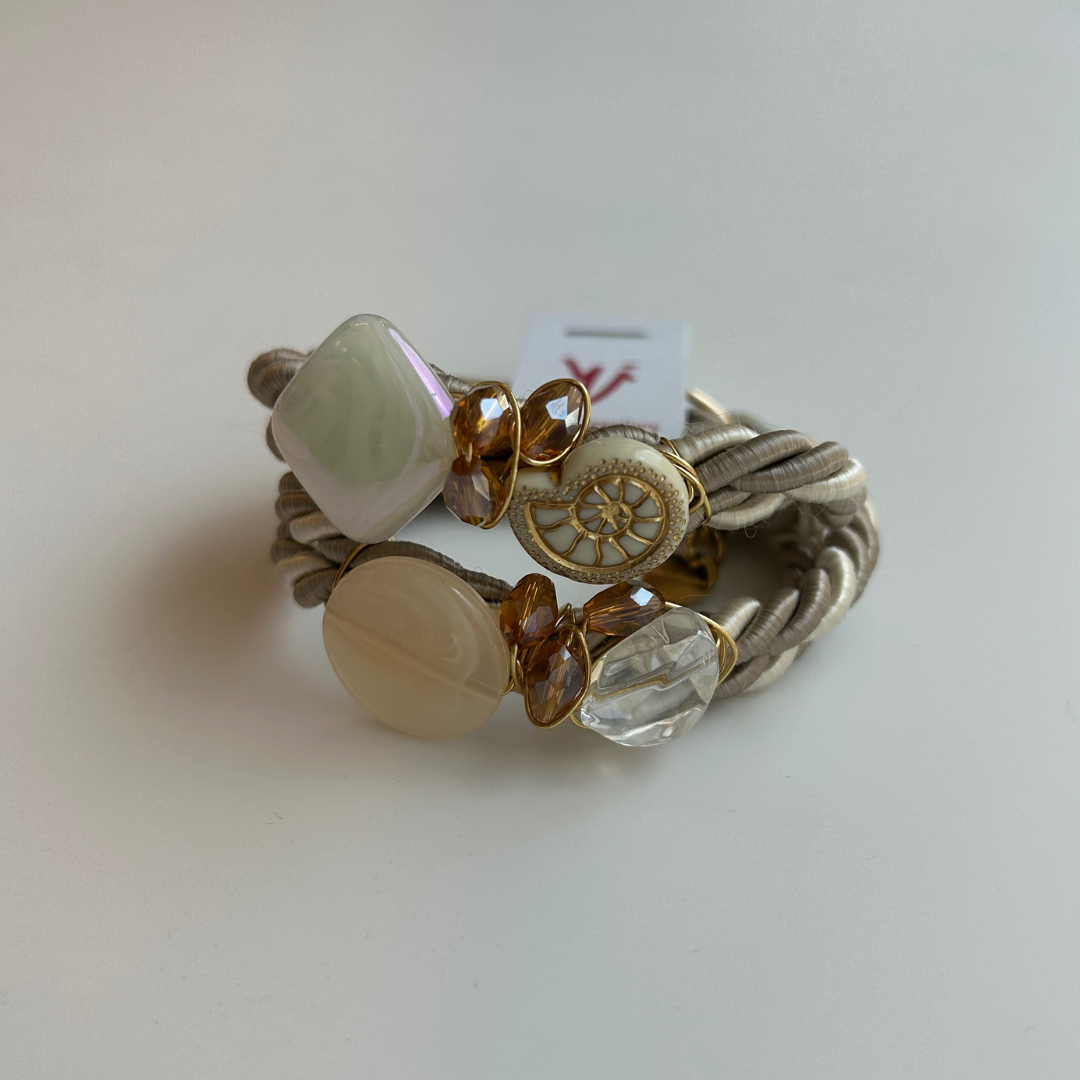 Neutral Nude Wrapover Bracelet