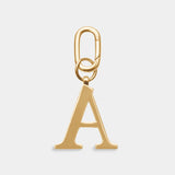 Gold Metal Letter Keyrings (in assortiment)