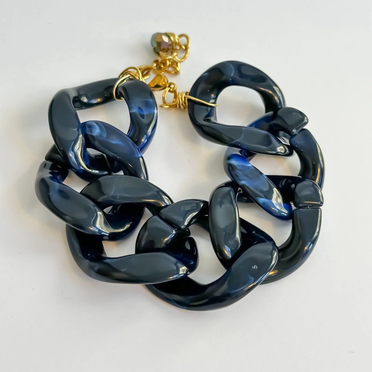 Blue Curb Chain