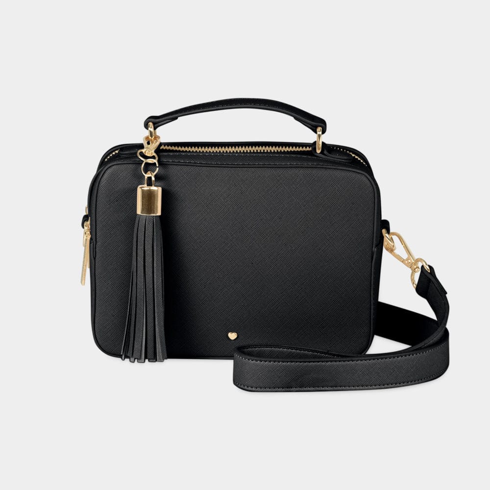 Black Hudson Top Vegan Leather Bag