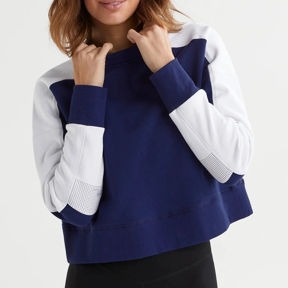 Alyna Sweat Top - Blue Depths & Signature Bright White