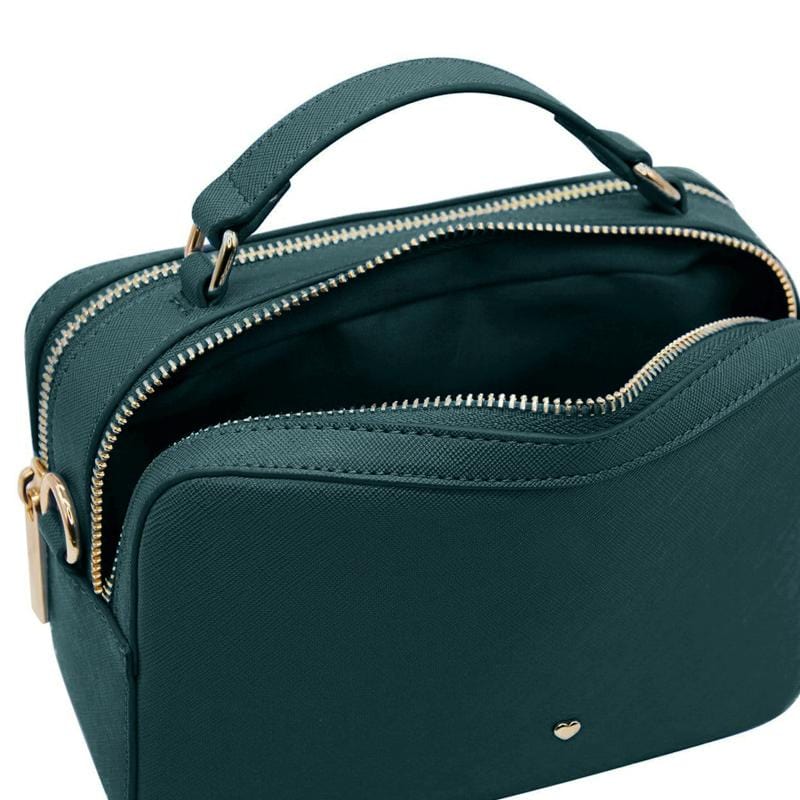 Emerald Hudson Top Vegan Leather Bag