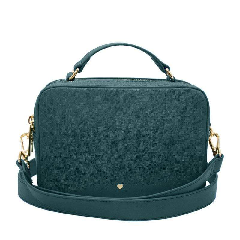 Emerald Hudson Top Vegan Leather Bag