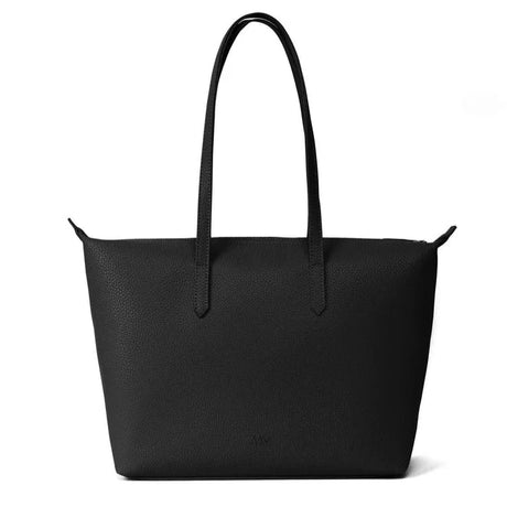 ABBI VEGAN TOTE BAG - PURITY Black