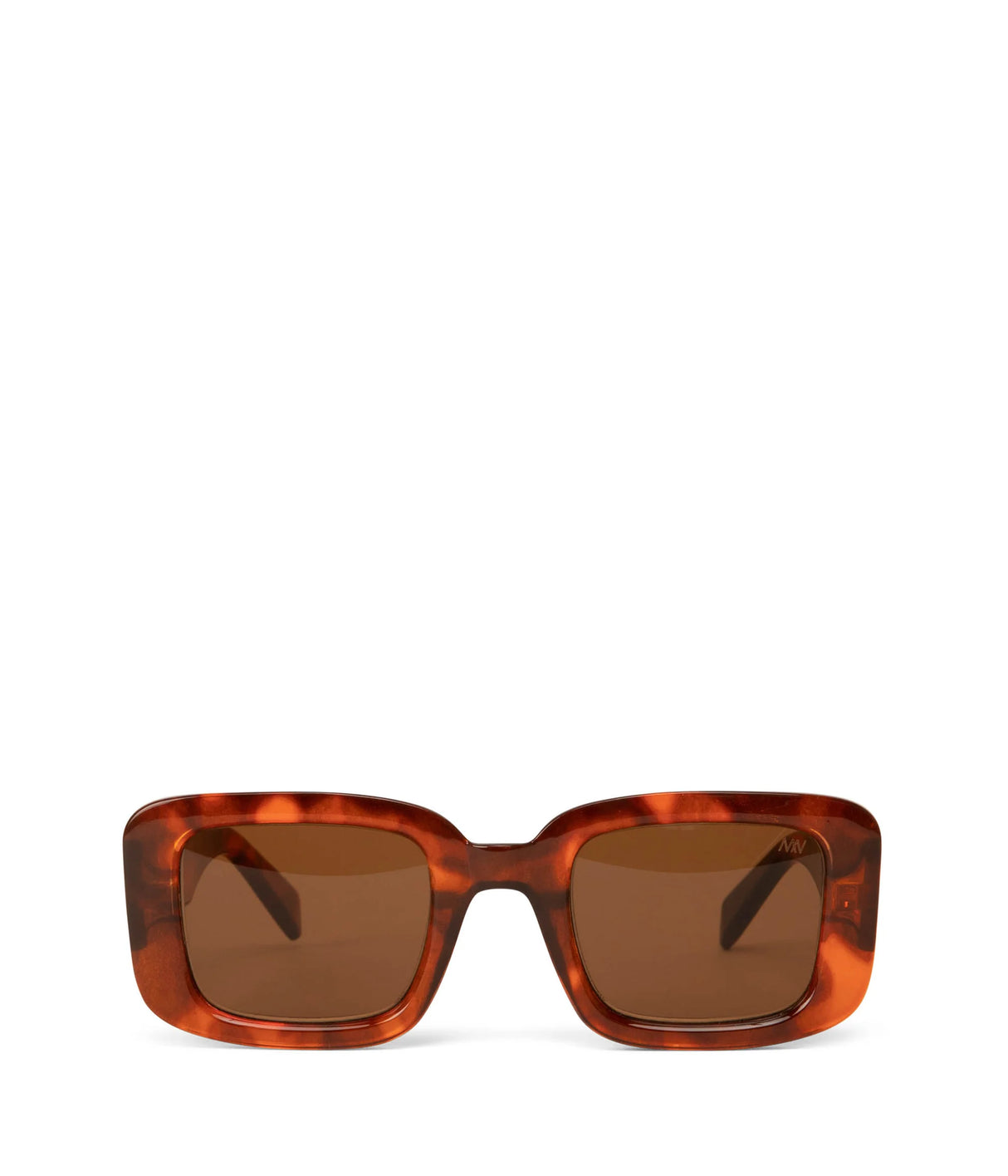 Ema-2 round recycled square sunglasses Chili