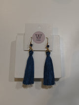 Earrings Silk Blue