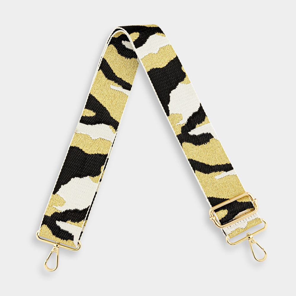 Luxe Gold Camo Bag Strap