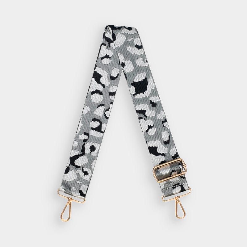 Luxe Light Grey Camo Bag Strap