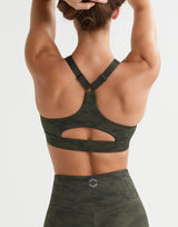 Becca Sports Bra - Martini Stucco Camo