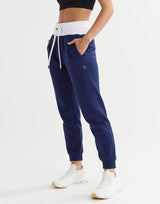 Erica Trackpant Blue Depths & Signature Bright White