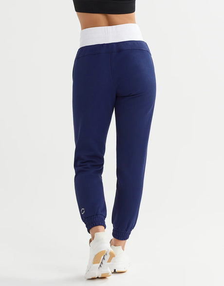 Erica Trackpant Blue Depths & Signature Bright White