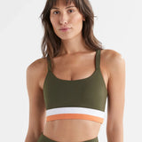 Strike-Back Sports Bra - Olive Green