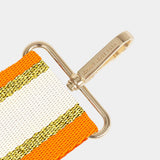 Luxe Orange Georgie Stripe Bag Strap