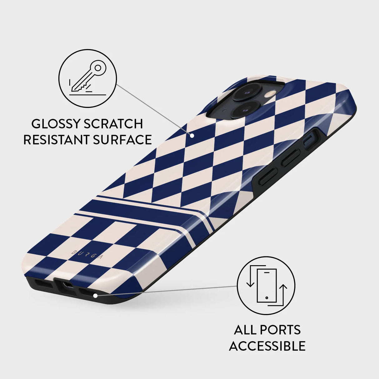 Burga Check & Mate iPhone 15 Phone Case