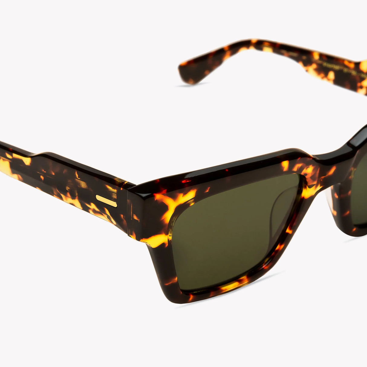 Burga No Flashes Maple Tortoise/Olive Sunglasses