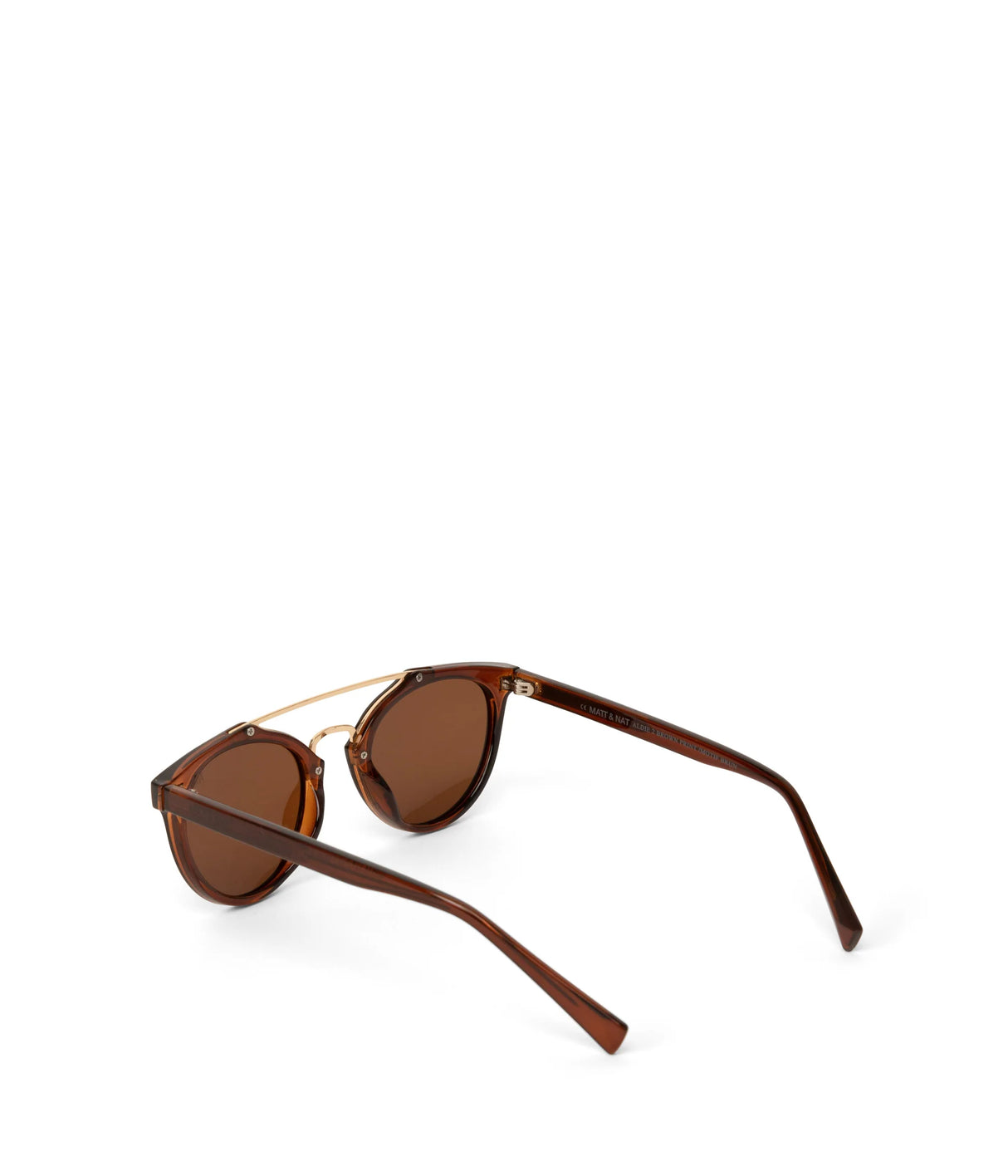 Aldie-2 round recycled sunglasses Brown