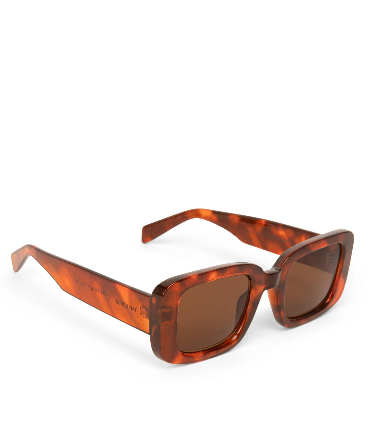 Ema-2 round recycled square sunglasses Chili