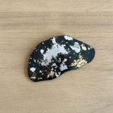 Abstract Coaster Black Gold Flake