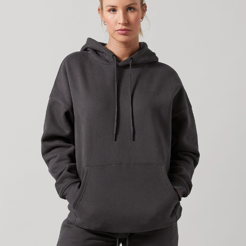 Lucy Hooded Sweater in Coal Gray