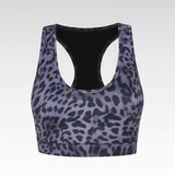 Topaz Leopard Sports Crop Bra