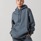 Lucy Hooded Sweater in Blue Indigo