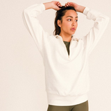 The Ivory Zip Sweatshirt