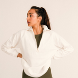 The Ivory Zip Sweatshirt