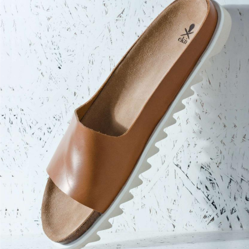 Palm Sandal - Cognac