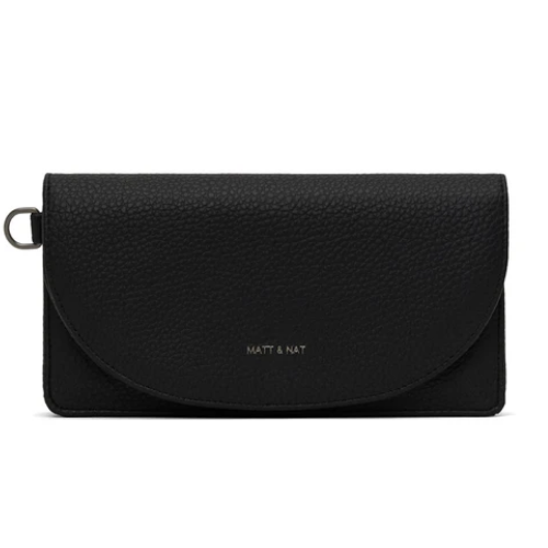 Note Purity  Vegan Wallet - Black