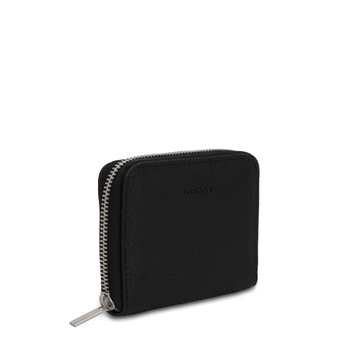 RUE Small Vegan Zip Wallet - Purity Black