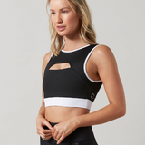 Marlow Sports Bra in Tarmac Black