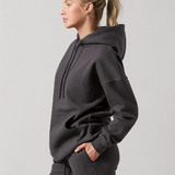 Lucy Hooded Sweater in Coal Gray