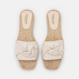 The Ivory Soft Vegan Knot Flats