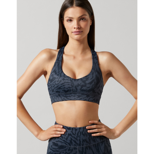 Kira Sports Bra - Ink Liquid Print