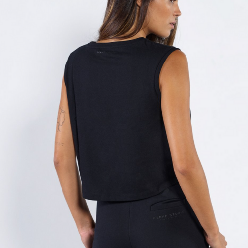 Signature Bespoke Black - Cropped Tank