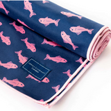 Towel Navy Bold Fish