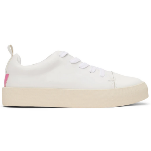 MARCI Women's Vegan Sneakers - White/Pink