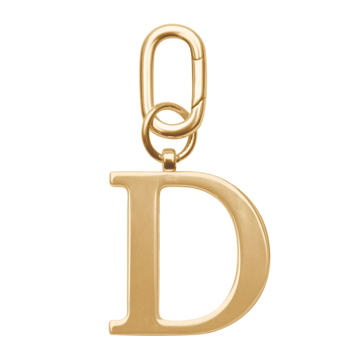 Gold Metal Letter Keyrings (in assortiment)