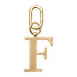 Gold Metal Letter Keyrings (in assortiment)