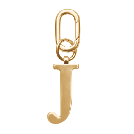 Gold Metal Letter Keyrings (in assortiment)