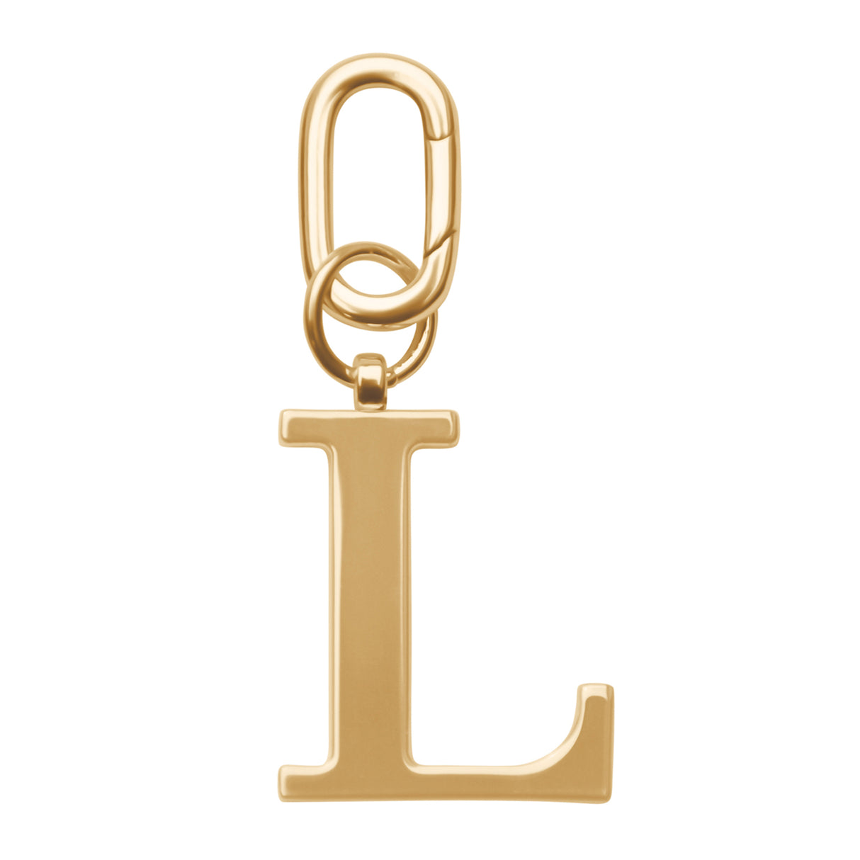 Gold Metal Letter Keyrings (in assortiment)