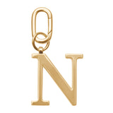 Gold Metal Letter Keyrings (in assortiment)