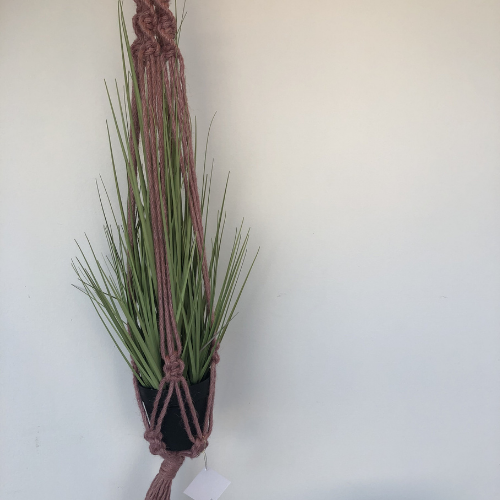 Jute Plant Hanger - Blush Pink