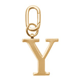 Gold Metal Letter Keyrings (in assortiment)